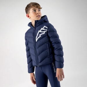 Equiline Children's Bomber Jacket- NAVY PEONY