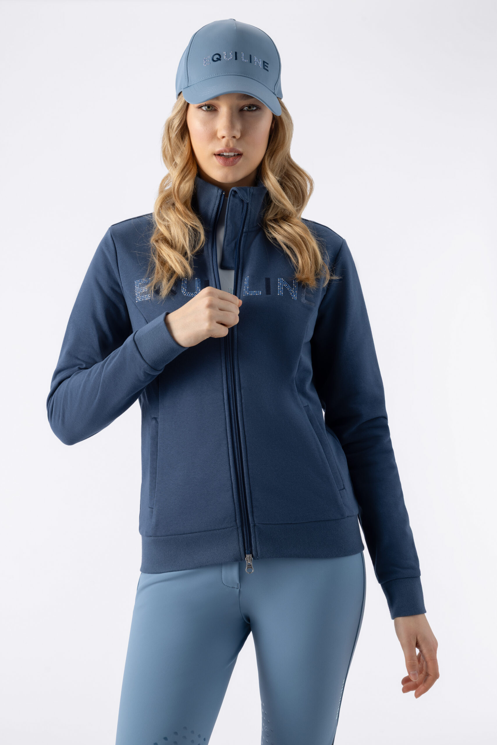 Equiline Women's Eqenras Sweatshirt- DARK DENIM - Image 2