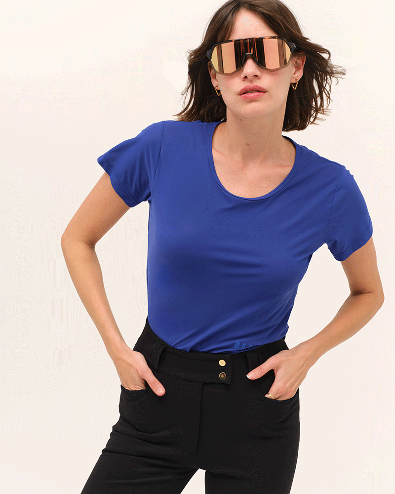 Dada Sport Betty MC Technical Riding T-Shirt- Cobalt - Image 2