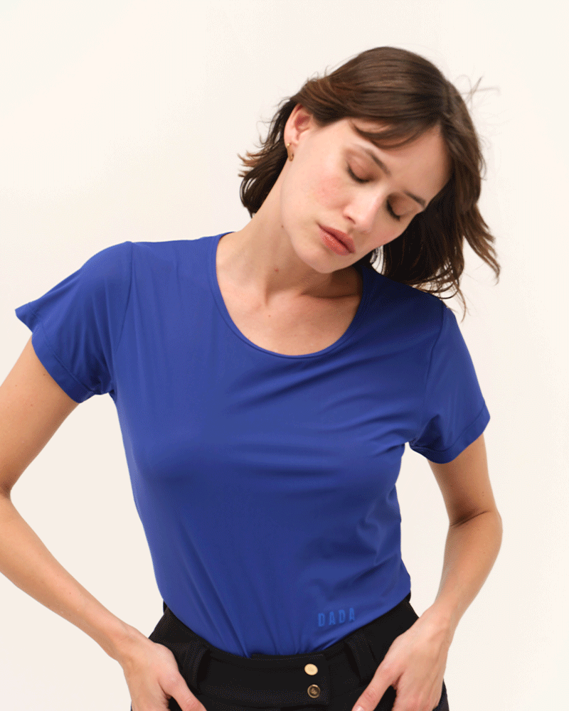 Dada Sport Betty MC T shirt in cobalt