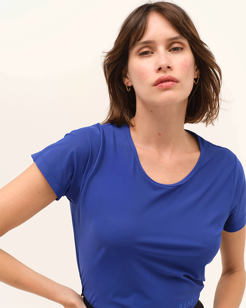 Dada Sport Betty MC Technical Riding T-Shirt- Cobalt - Image 3