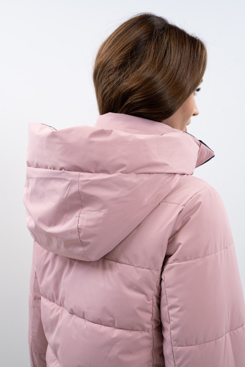 Harcour Adele Short Parka- NAVY/PINK - Image 11