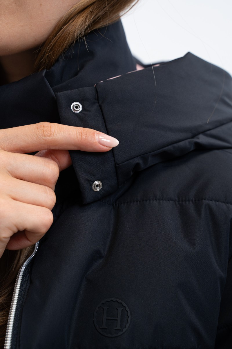 Harcour Adele Short Parka- NAVY/PINK - Image 7