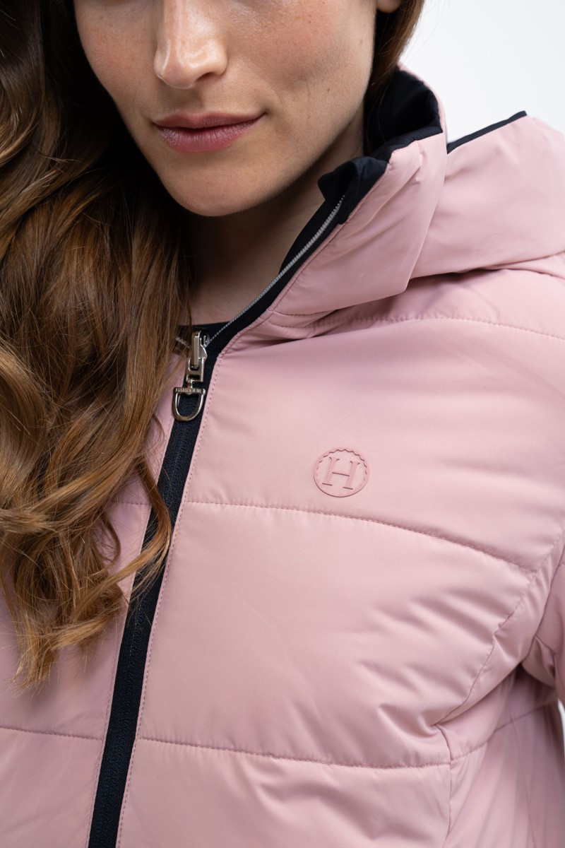 Harcour Adele Short Parka- NAVY/PINK - Image 8