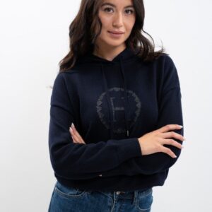 Harcour Aurelia Knitted Sweatshirt- NAVY