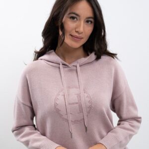 Harcour Aurelia Knitted Sweatshirt- PIVOINE