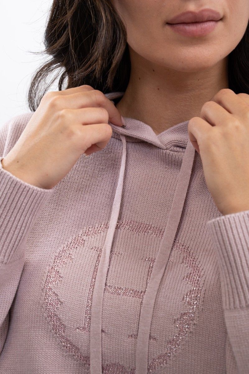 Harcour Aurelia Knitted Sweatshirt- PIVOINE - Image 4