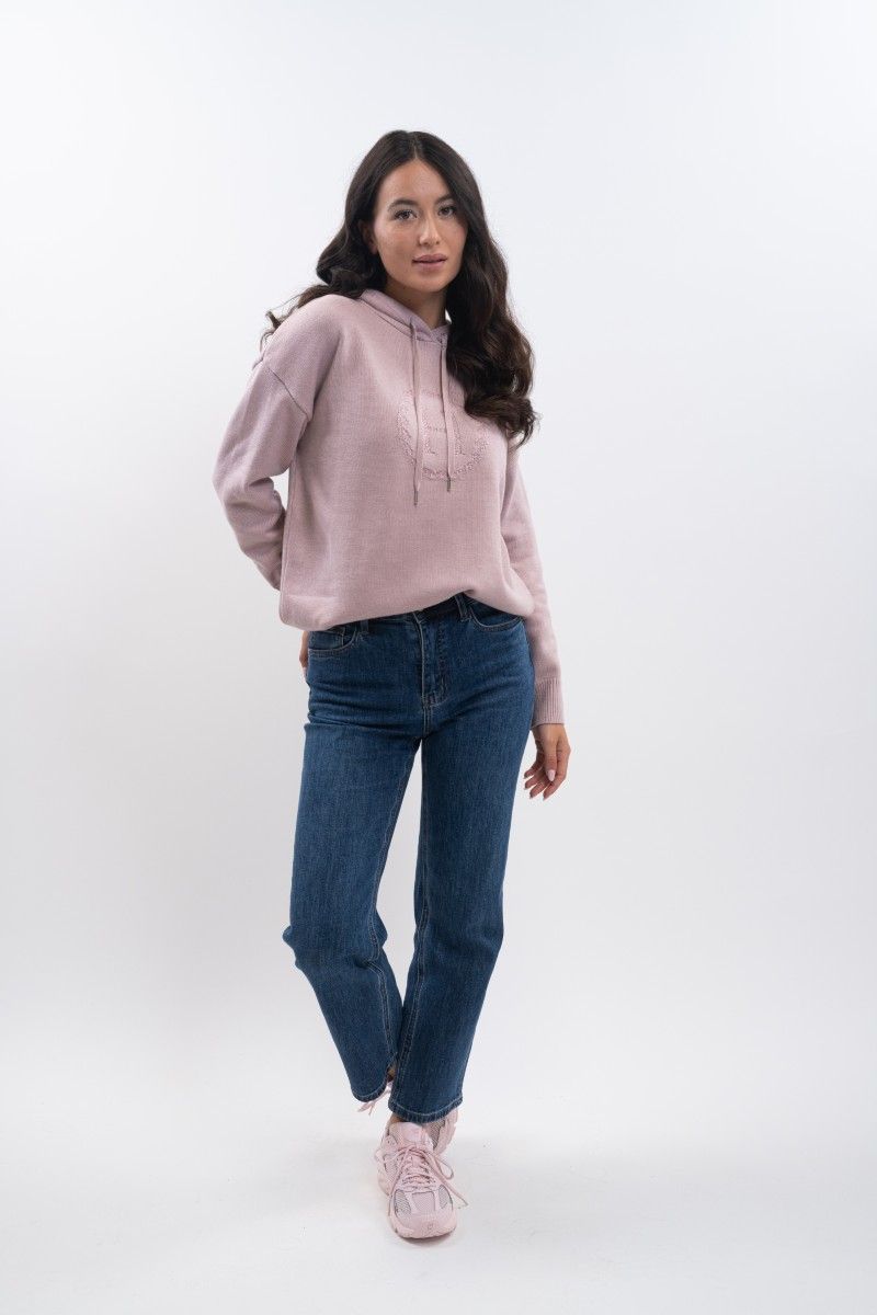 Harcour Aurelia Knitted Sweatshirt- PIVOINE - Image 5