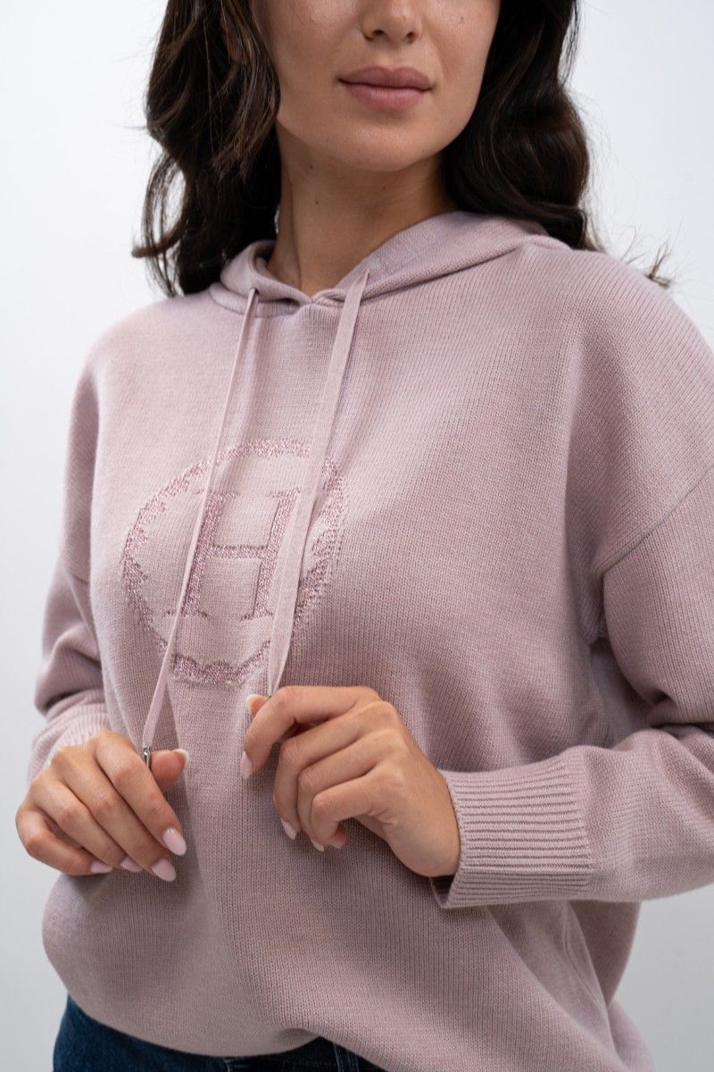 Harcour Aurelia Knitted Sweatshirt- PIVOINE - Image 6