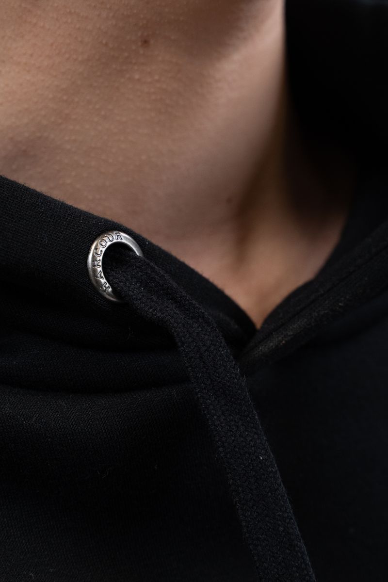 Harcour Samy Unisex Hoodie- BLACK - Image 4