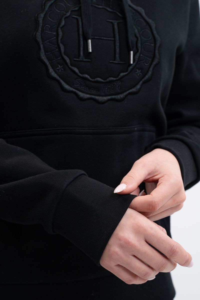 Harcour Samy Unisex Hoodie- BLACK - Image 7