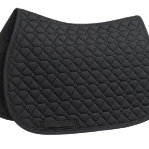 Equiline Eqgemma Saddle Pad & Fly Veil Set- BLACK