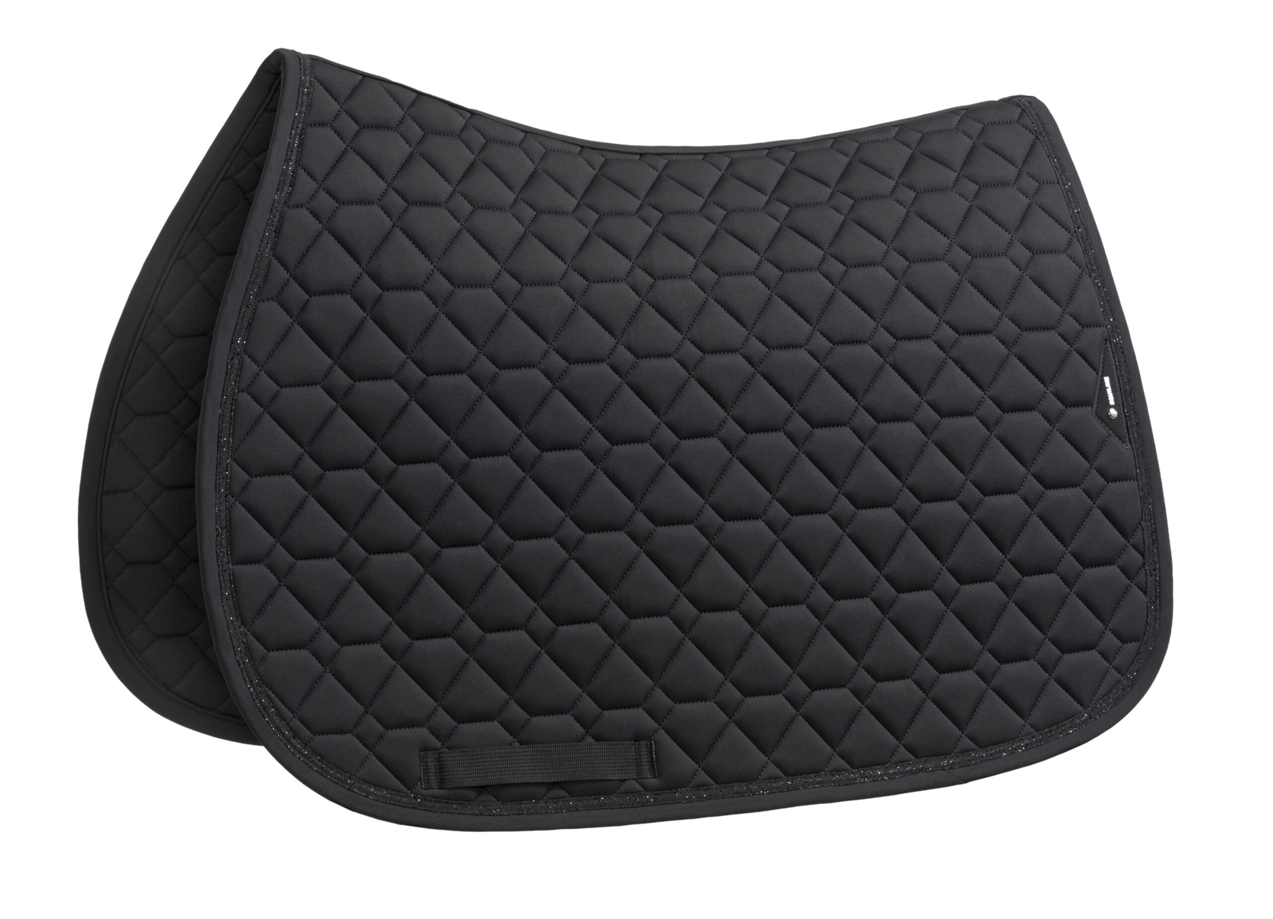 Equiline Eqgemma Saddle cloth and fly veil set in black