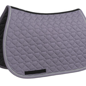 Equiline Eqgemma Saddle Pad & Fly Veil Set- MAUVE