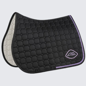 Equiline Eqgloc Saddle Pad & Fly Veil Set- BLACK