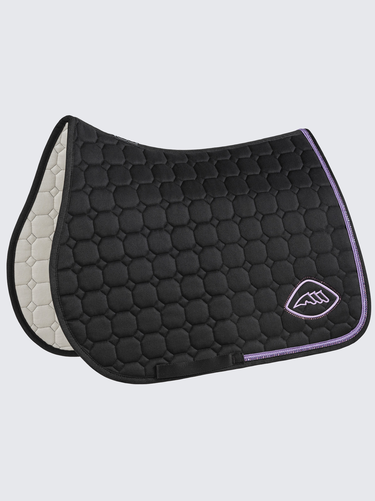 Equiline Eqgloc Saddle cloth and fly veil set in black