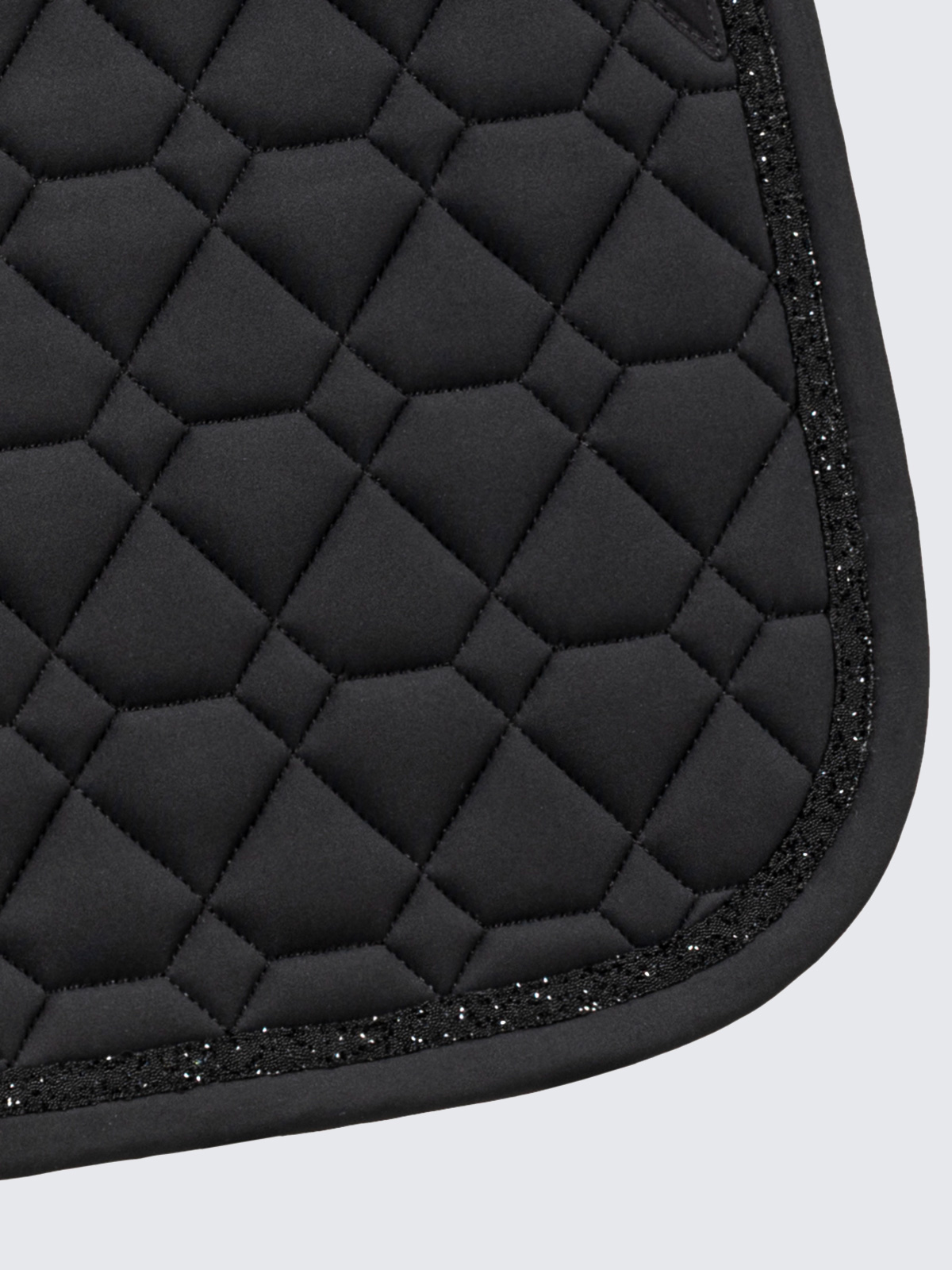Equiline Eqgemma Saddle Pad & Fly Veil Set- BLACK - Image 2