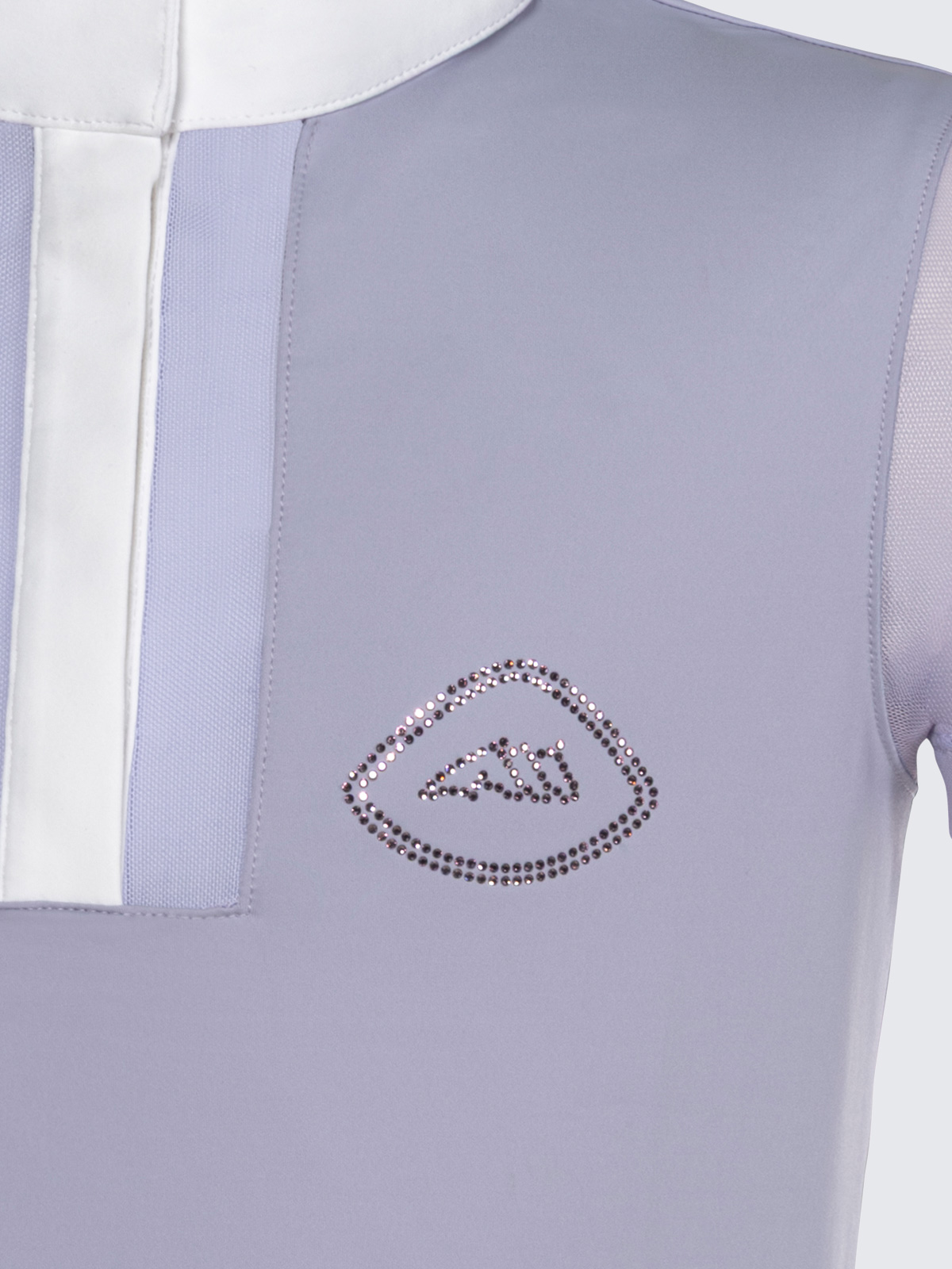 Equiline Girl's Eqgili Competition Shirt- GLICINE - Image 2