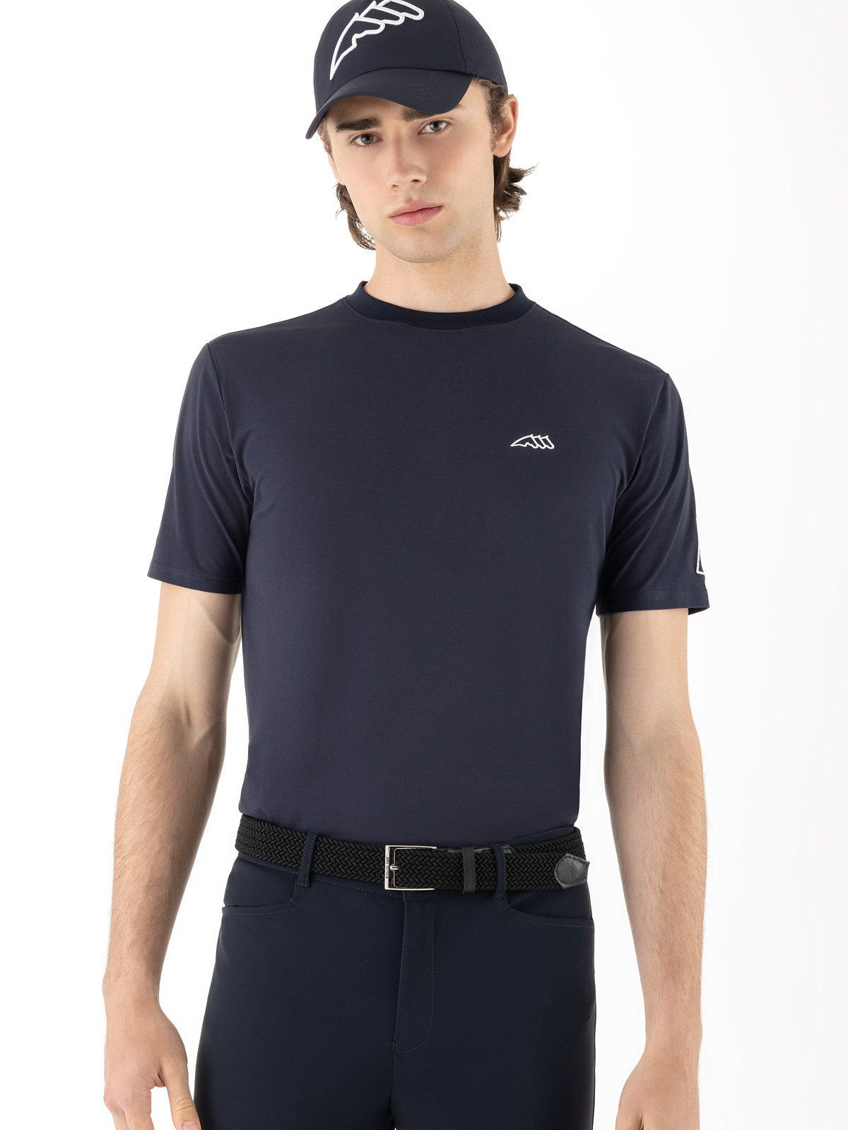 Equiline Men's Eqcarge T shirt in navy