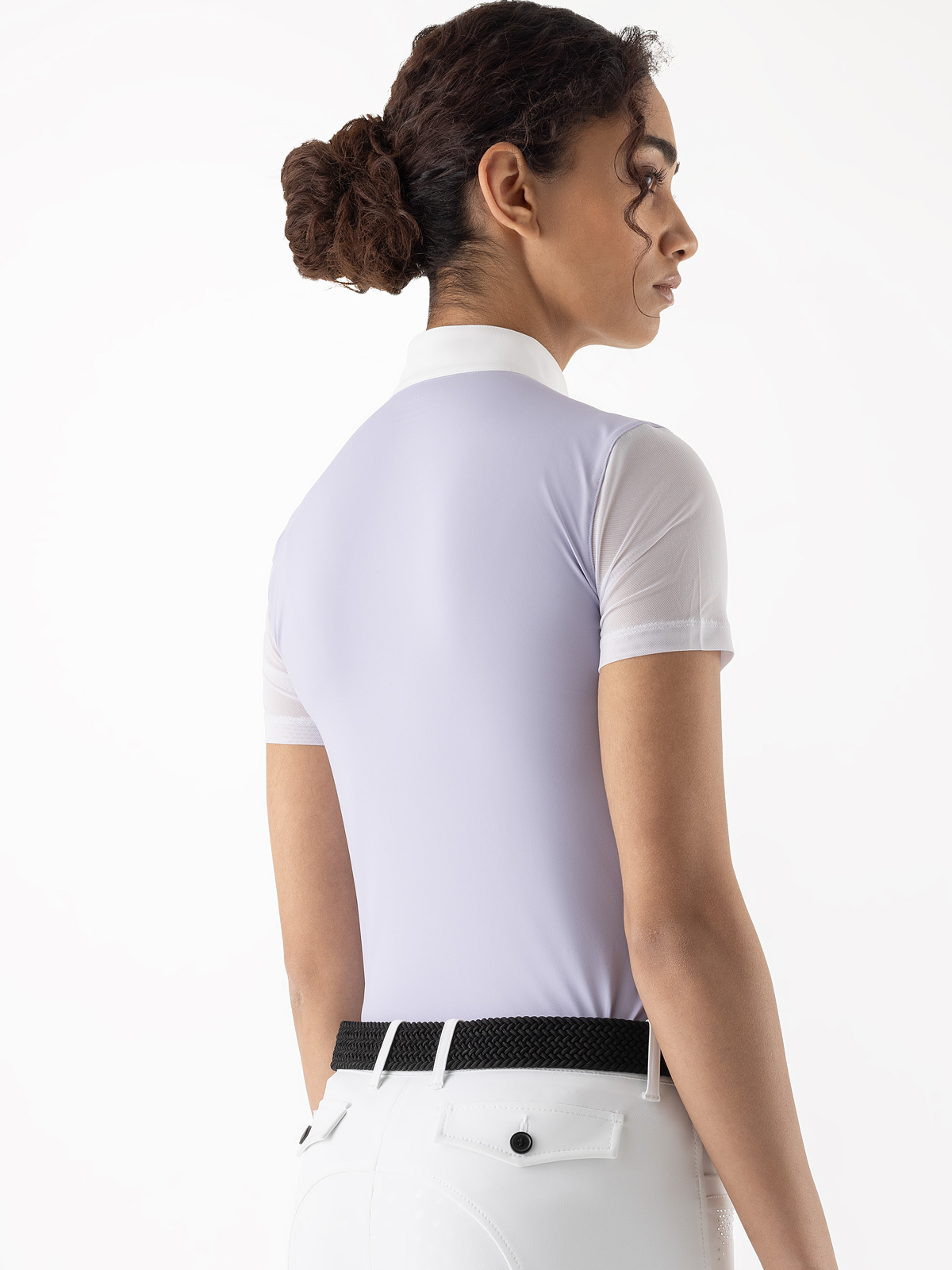 Equiline Women's Eqglio Competition Shirt- GLICINE - Image 3