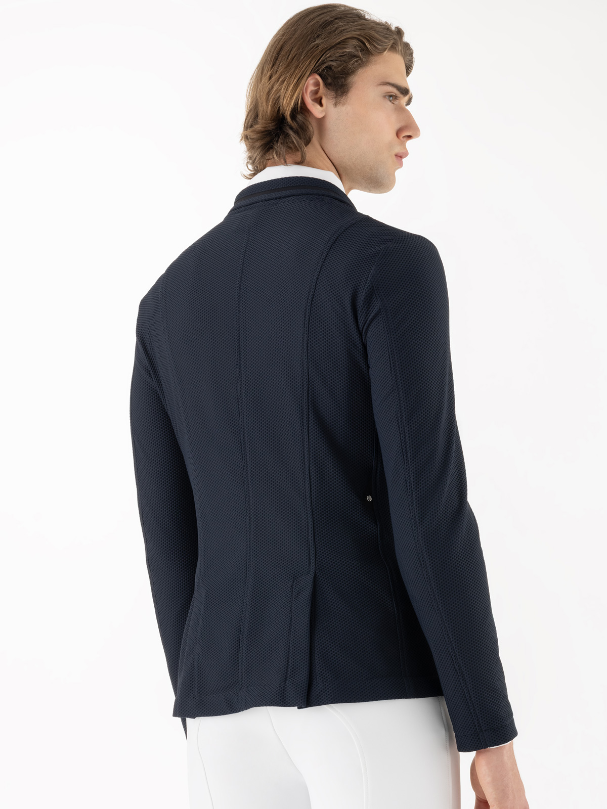 Equiline Men's Eqcargiac Mesh Competition Jacket- NAVY - Image 2
