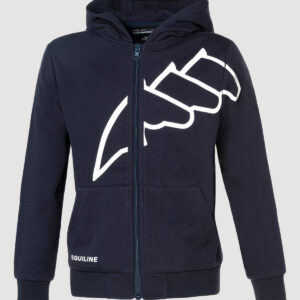 Equiline Children's Eqclama Hoodie- BLUE