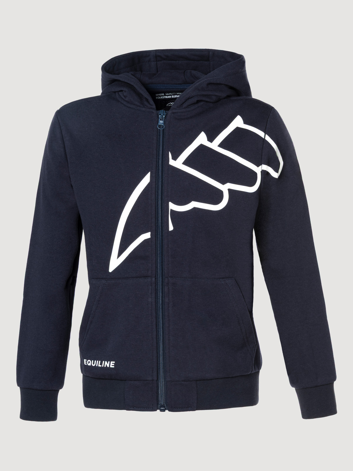 Equiline Children's Eqclama hoodie in blue
