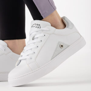 Equiline Women's Eqrudig Trainers- WHITE/SILVER