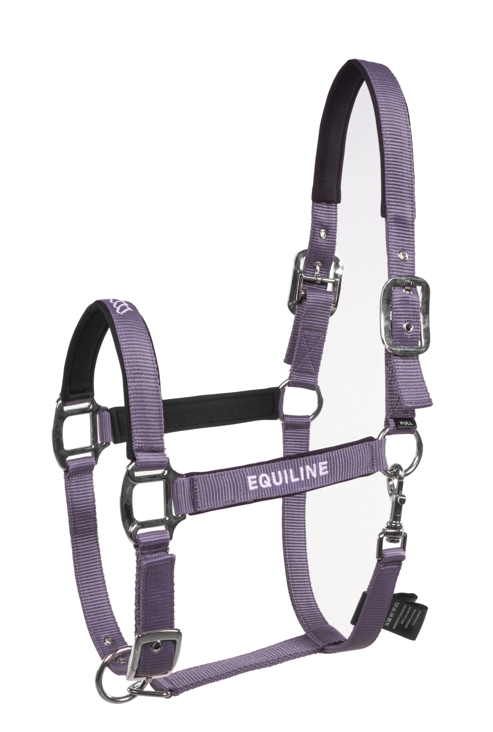 Equiline Eqcalong halter and rope set in mauve