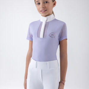 Equiline Girl's Eqgili Competition Shirt- GLICINE
