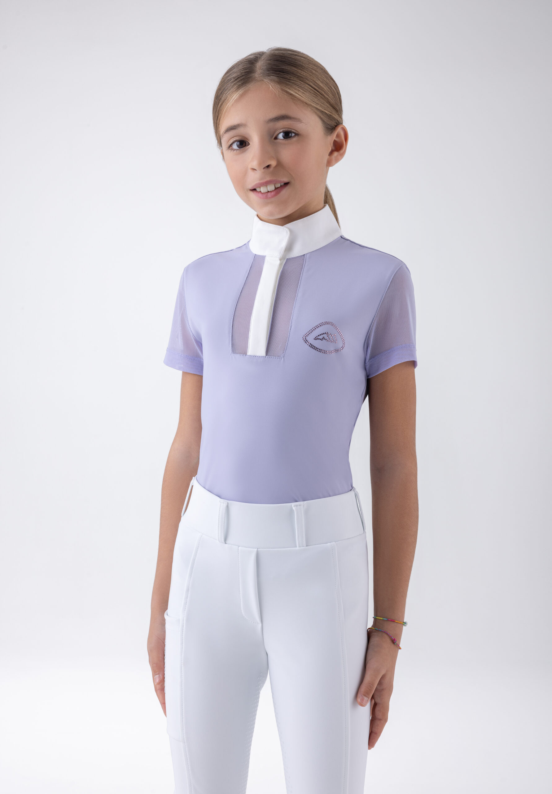 Equiline Girl's Eqgili Competition Shirt in Glicine
