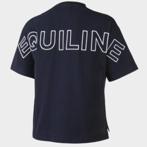 Equiline Women's Eqcrogo T-shirt- BLUE