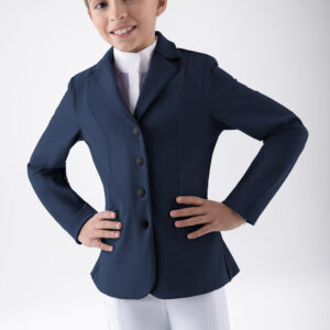 Equiline Girl's Eqginga Competition Jacket- NAVY