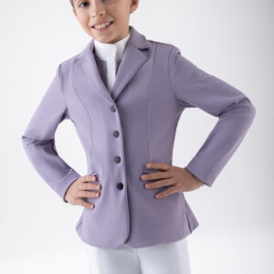 Equiline Girl's Eqginga Competition Jacket- MAUVE