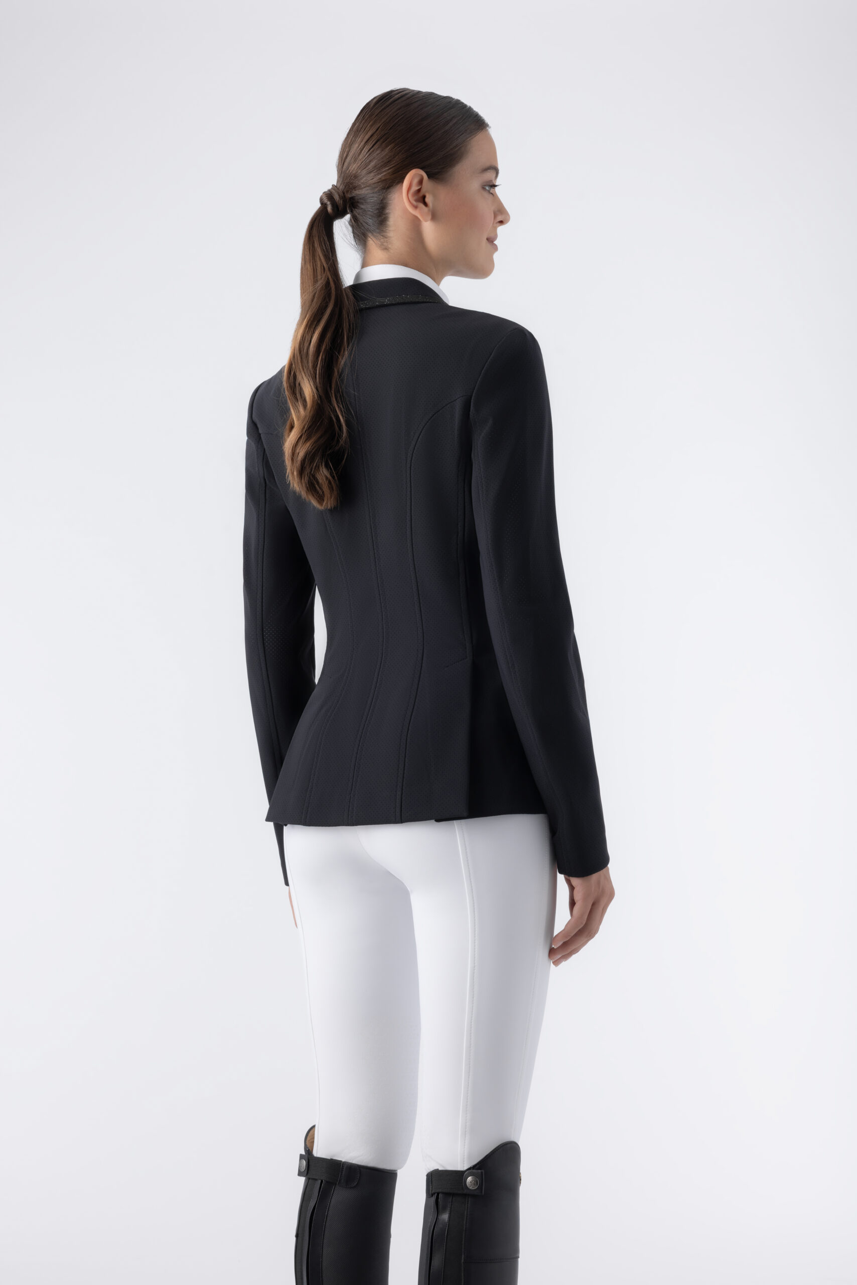 Equiline Women's Eqgarcia Competition Jacket- BLACK - Image 4