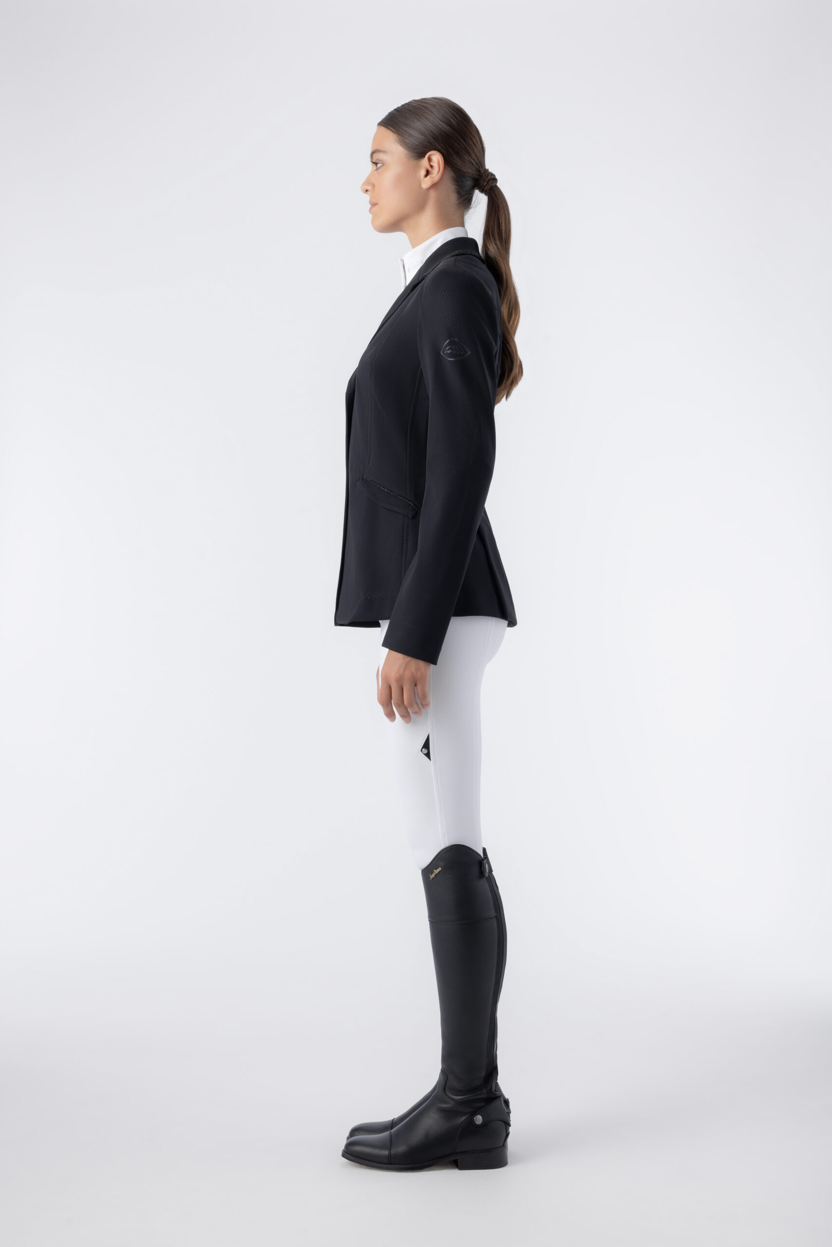 Equiline Women's Eqgarcia Competition Jacket- BLACK - Image 5