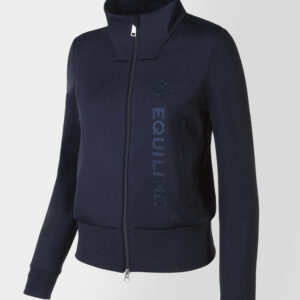 Equiline Women's Eqglempa Zip Sweatshirt- BLUE