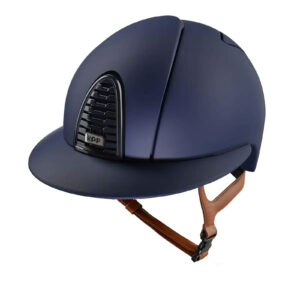 KEP Helmet Cromo 2.0 Matt B Blue- Beige Chinstrap - Polo