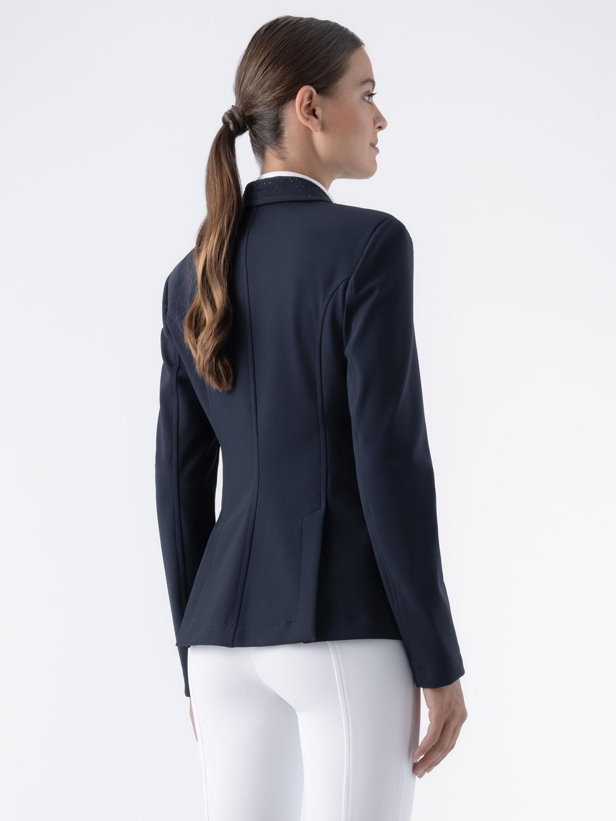 Equiline Women's Elyssa Strass Competition Jacket- NAVY - Image 3