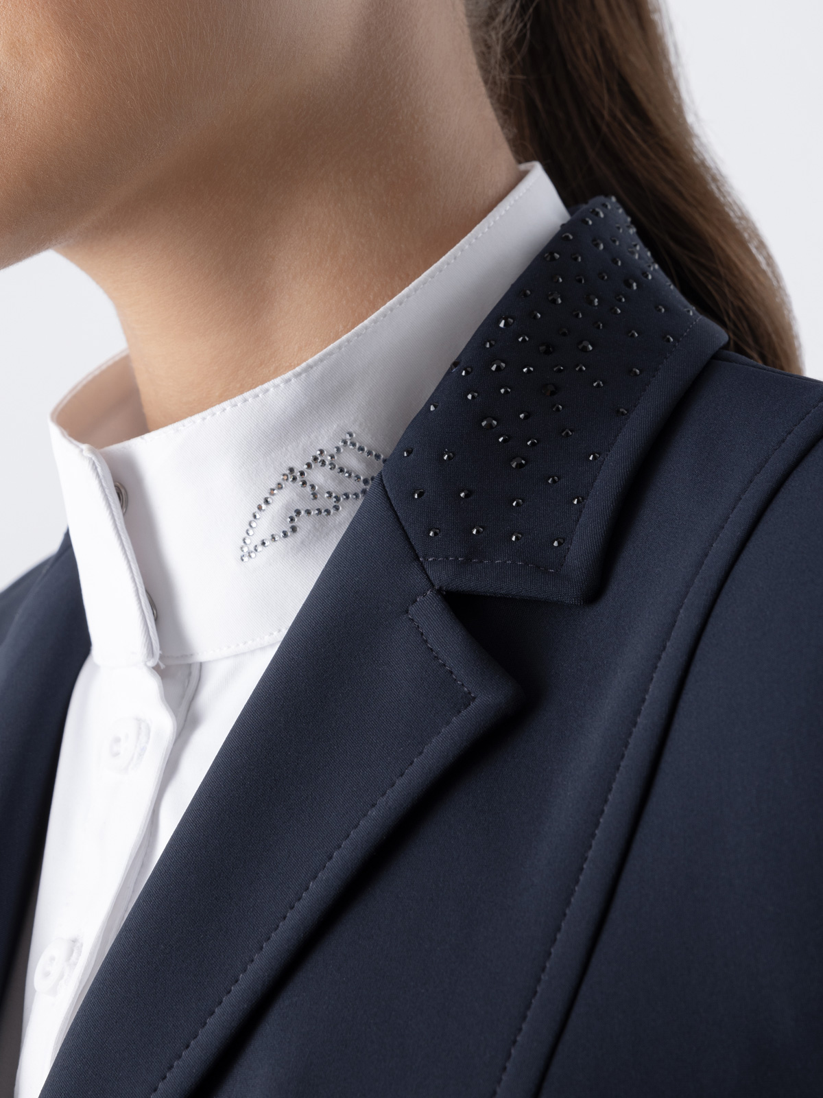 Equiline Women's Strass Elyssa Competition Jacket in Navy