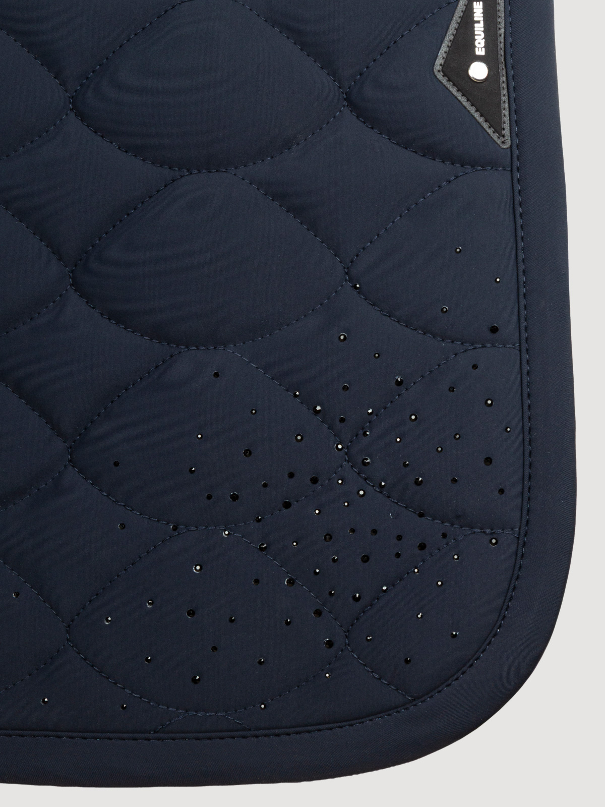 Equiline Eqtech Saddle Pad & Fly Veil Set- NAVY - Image 3