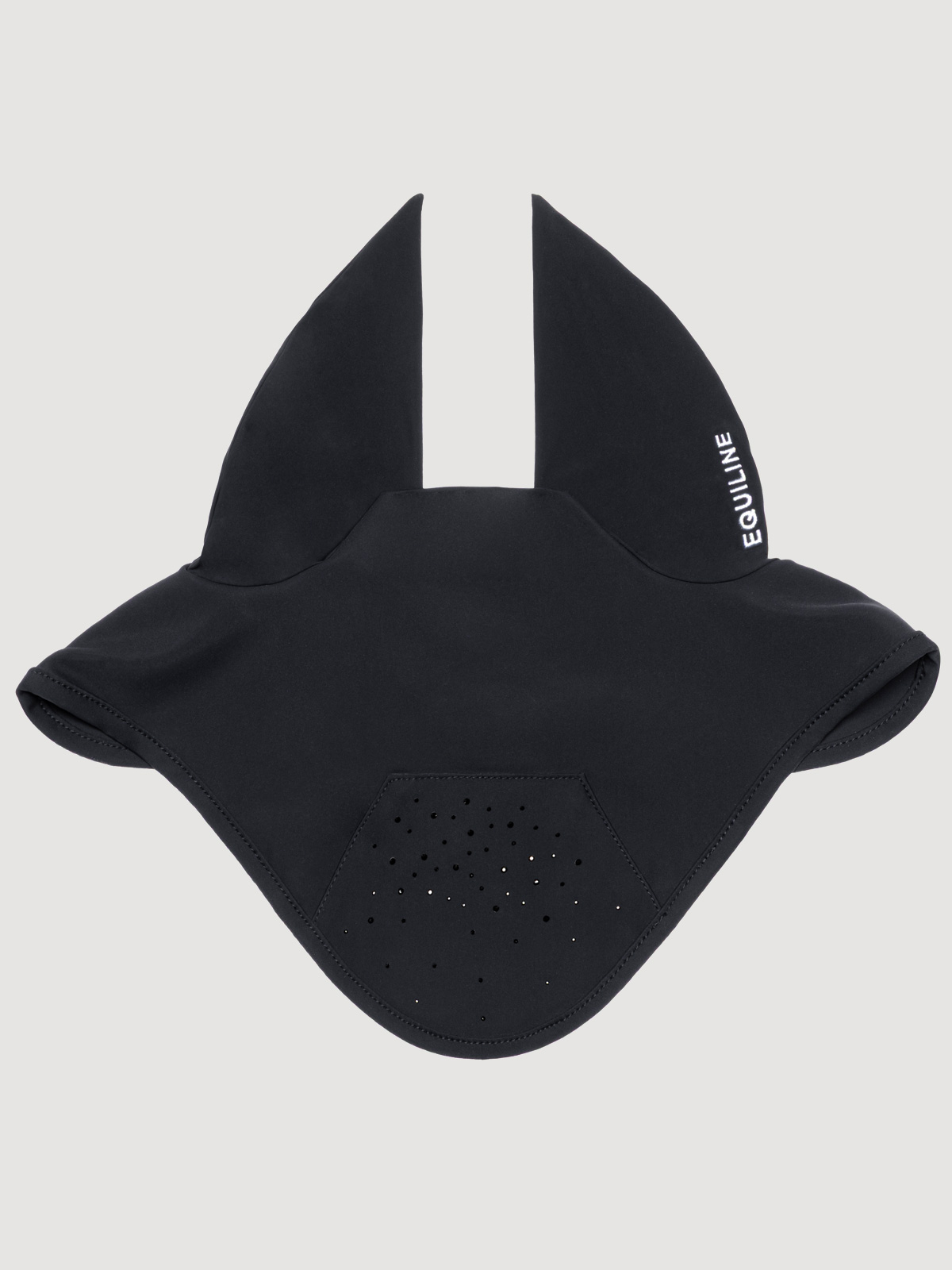 Equiline Eqtech Saddle Pad & Fly Veil Set- BLACK - Image 3