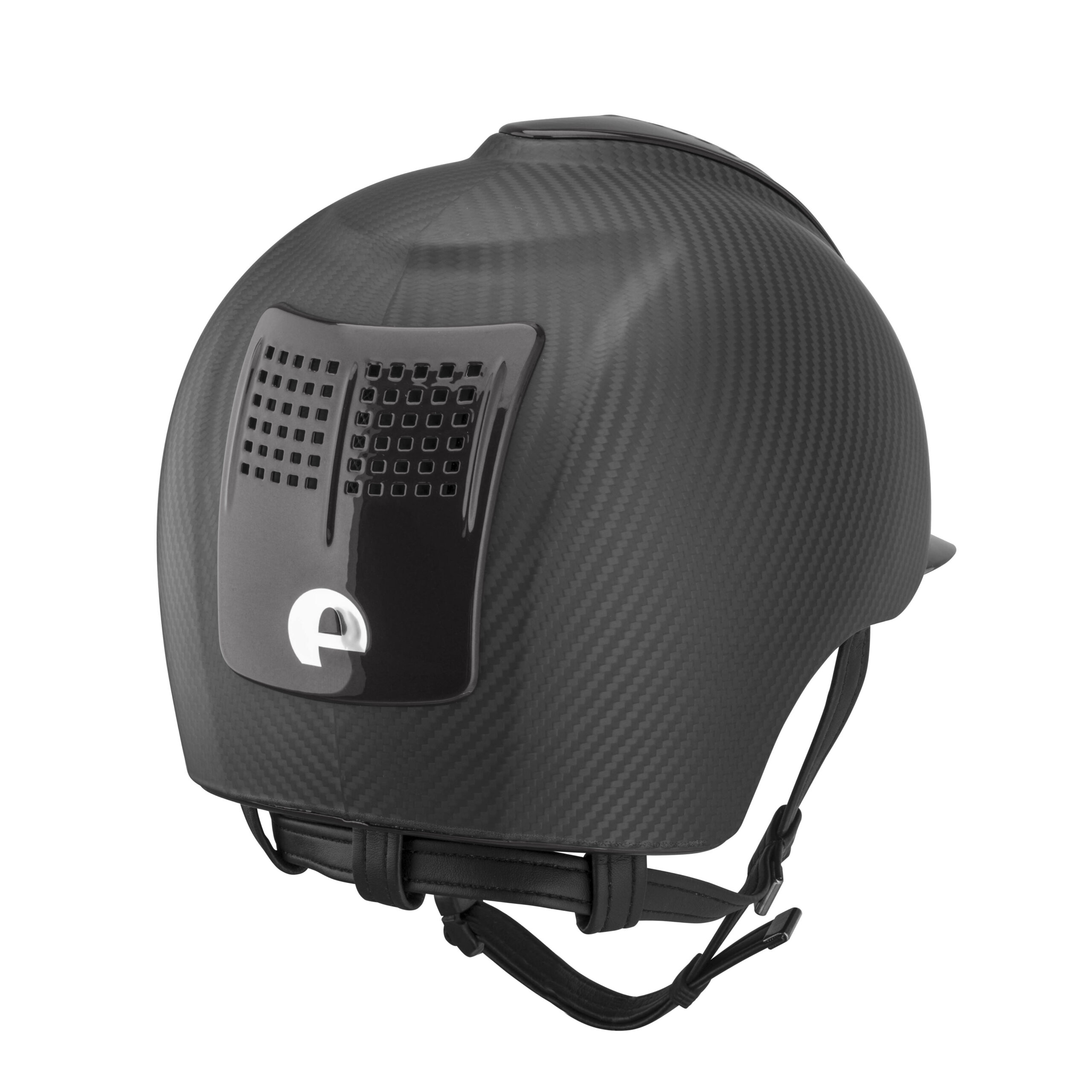 KEP Helmet E-Light Carbon Matt with 2 Metal Black Inserts - Image 2