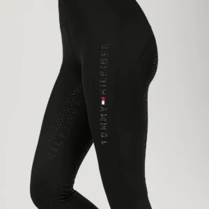 Tommy Hilfiger Elmira Rhinestone Leggings- BLACK