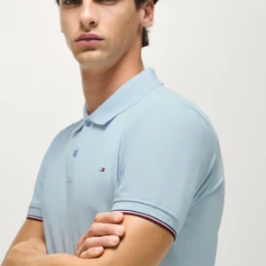 Tommy Hilfiger Equestrian Davis Polo Shirt in sweet blue