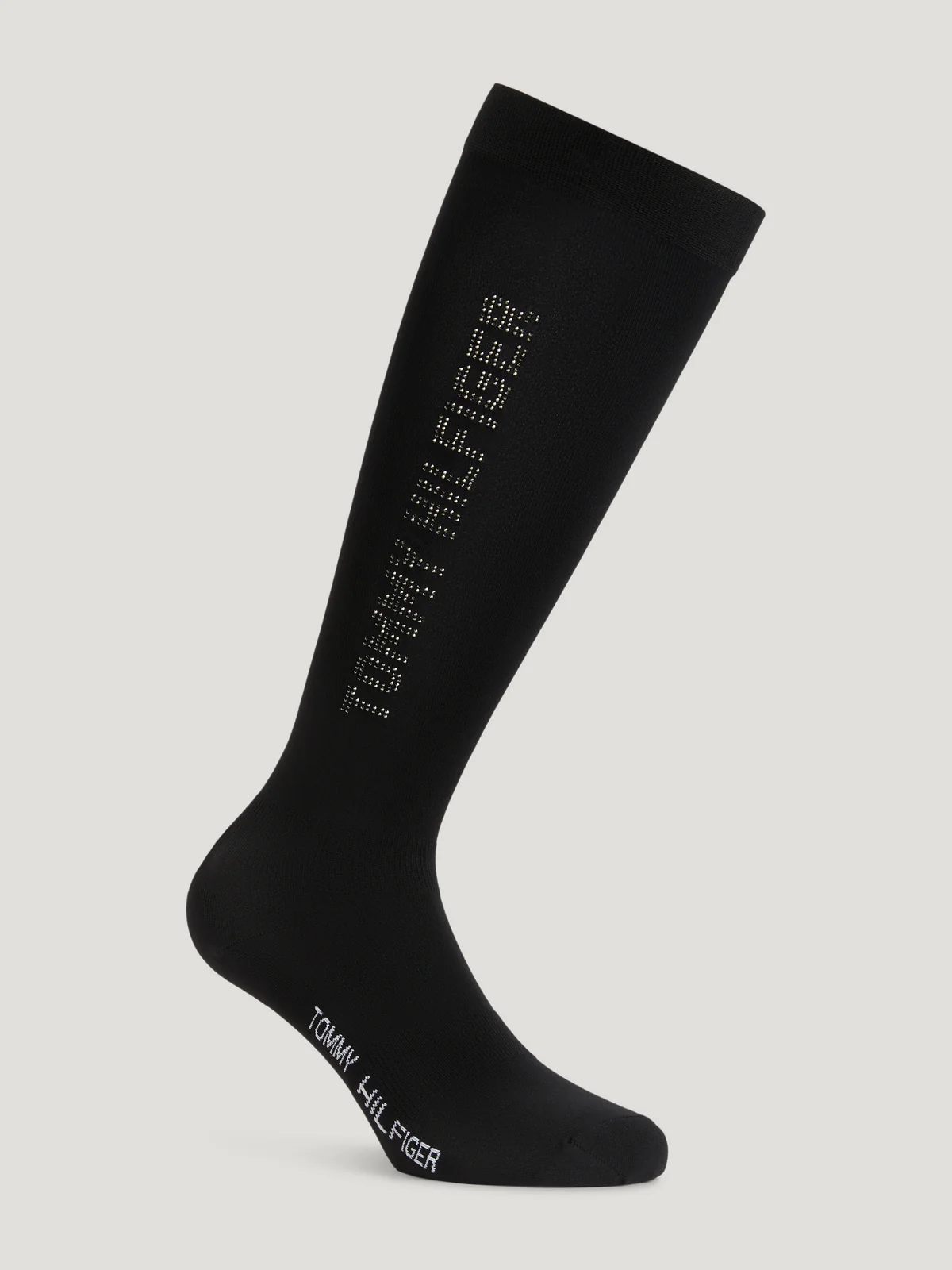 Tommy Hilfiger Equestrian Fontana Rhinestone Socks in Black