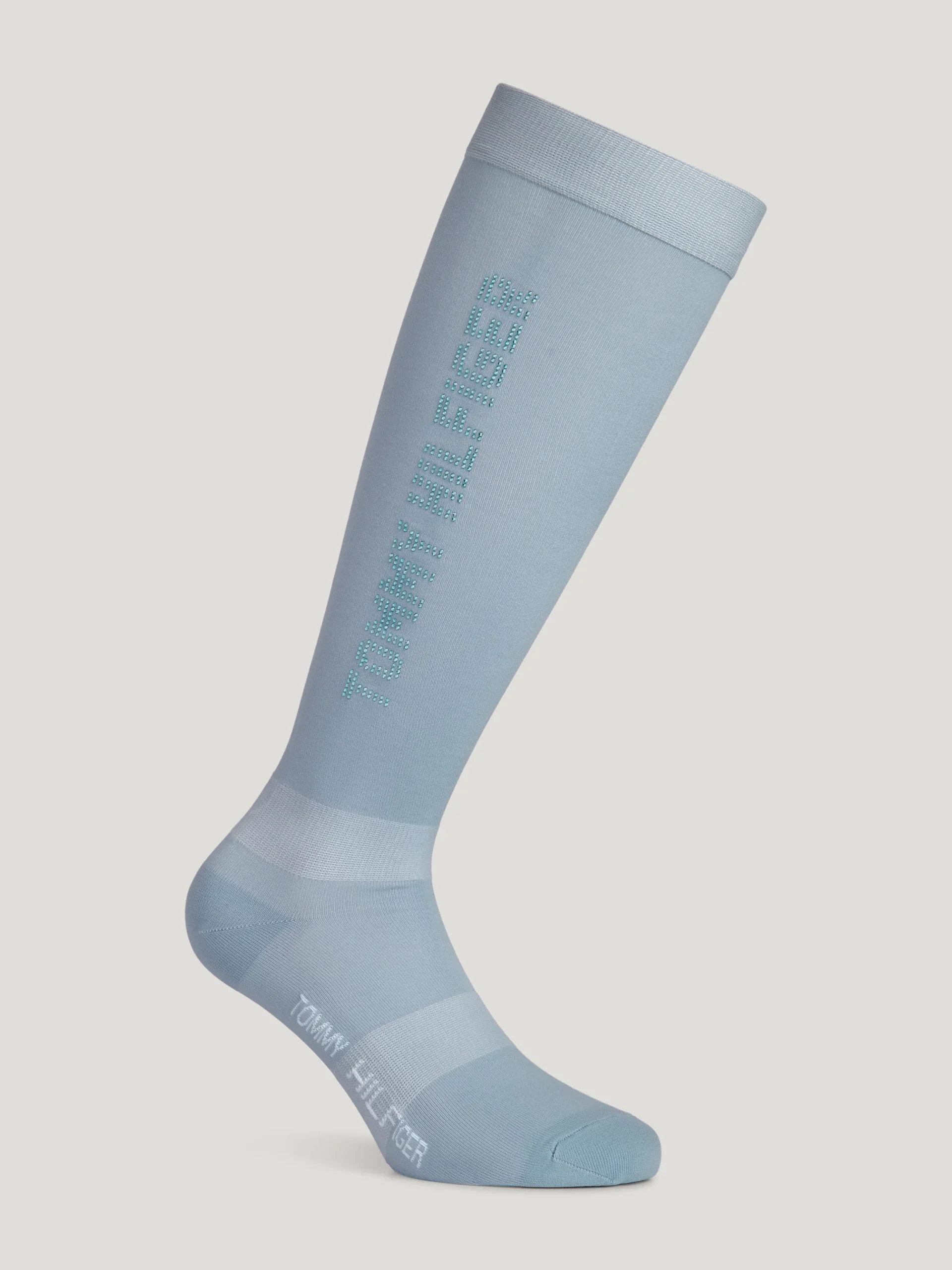 Tommy Hilfiger Equestrian Fontana Rhinestone Socks in Sweet Blue