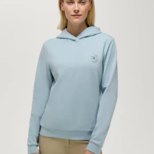 Tommy Hilfiger Equestrian Hollywood Rhinestone Hoodie in Sweet Blue