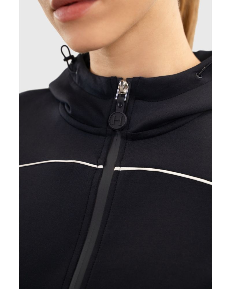 Harcour Bryssea Zip Sweat- Navy - Image 4