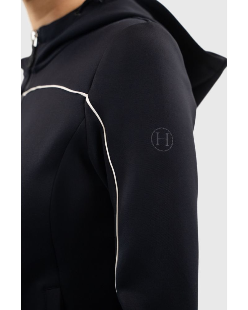 Harcour Bryssea Zip Sweat- Navy - Image 5